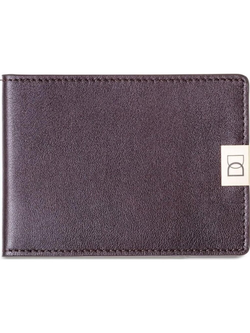 Slim Minimalist Bifold Wallet with Coin Pocket, Luxury Leather, Holds 4 Cards